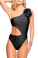 Ramy Brook Nyomi Ruffle Cutout One-Piece Swimsuit at Nordstrom,