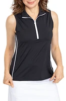 KINONA Keep It Covered Sleeveless Golf Top Black at Nordstrom,