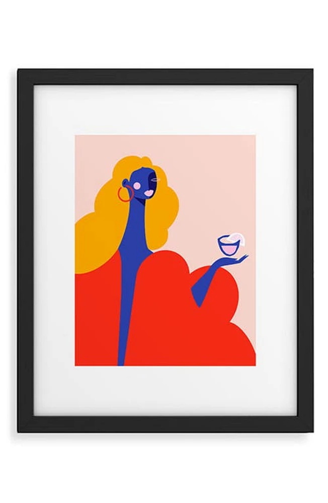 Deny Designs Happy Hour II Framed Art Print in Frame at Nordstrom