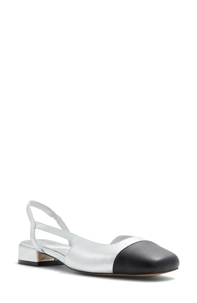 ALDO Amandine Slingback Flat Silver at Nordstrom,