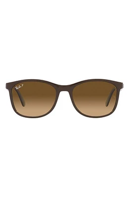 Ray-Ban 56mm Polarized Square Sunglasses in Brown at Nordstrom