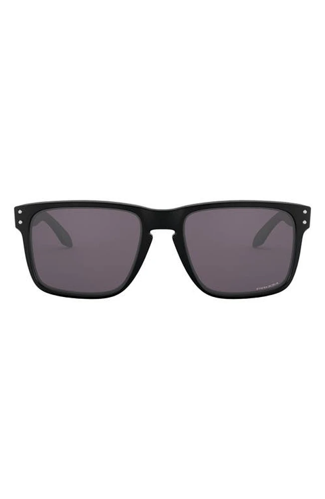 Oakley Holbrook XL 59mm Polarized Sunglasses in Matte Black/Prizm Grey at Nordstrom