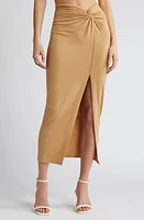 Open Edit Twist Front Maxi Skirt at Nordstrom,