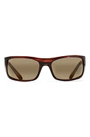 Maui Jim Peahi 65mm Polarized Sport Sunglasses in Tortoise /Hcl Bronze Lens at Nordstrom