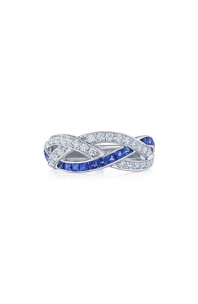 Kwiat Splendor Woven Diamond & Sapphire Ring in White Gold at Nordstrom