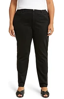 Eileen Fisher High Waist Slim Fit Black at Nordstrom,