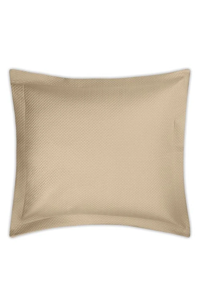 Matouk Alba Quilted Euro Sham in Champagne at Nordstrom