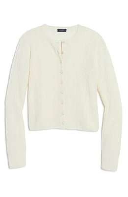 vineyard vines Cable Cashmere Cardigan Marshmallow at Nordstrom,