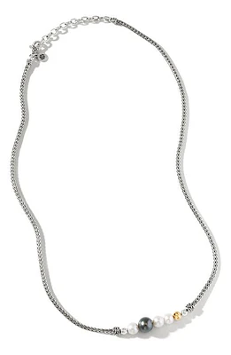 John Hardy Men's Chain Classic Beaded Necklace in Silver at Nordstrom