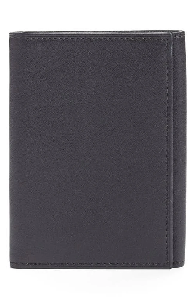 Bosca Leather Trifold Wallet in Black at Nordstrom