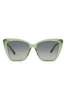 DIFF Becky II 56mm Cat Eye Sunglasses in Sage Crystal /g15 at Nordstrom