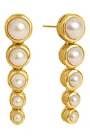 Dean Davidson Signature Cultured Pearl Drop Earrings in Pearl/Gold at Nordstrom