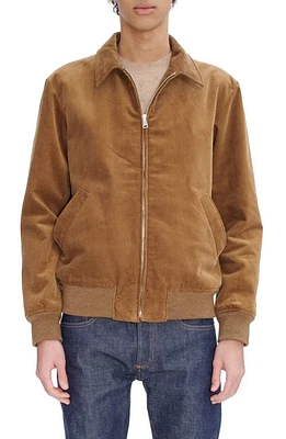 A. P.C. Gilles Corduroy Bomber Jacket Cab Camel at Nordstrom,