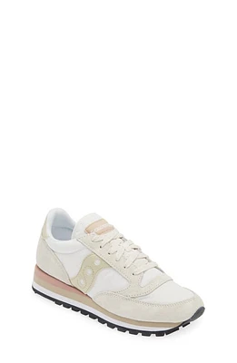 Saucony Jazz Triple Sneaker Light Grey/Gold at Nordstrom,