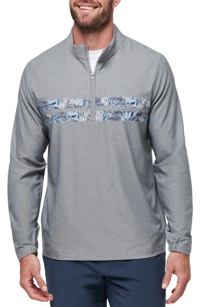 TravisMathew Move Mounatins Half Zip Pullover Heather Grey at Nordstrom,