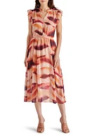 Steve Madden Allegra Ruffle A-Line Midi Dress Rosewater at Nordstrom,