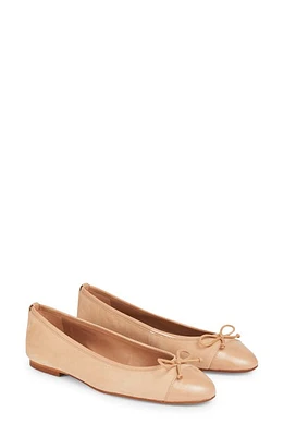 LK Bennett Kara Cap Toe Ballet Flat Almond at Nordstrom,