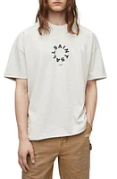 AllSaints Kayden Logo Graphic T-Shirt in Grey Marl at Nordstrom, Size Small