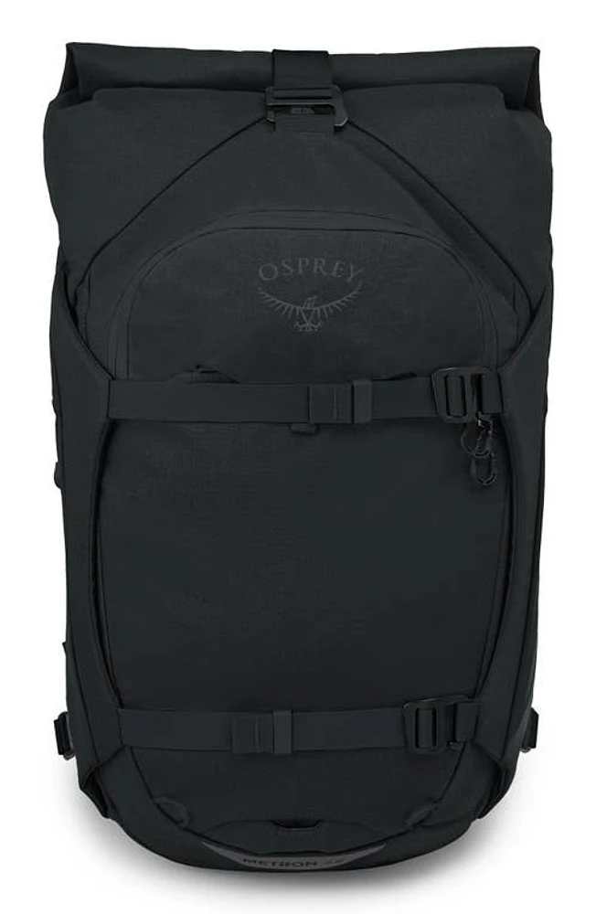 Osprey Metron 22 Water Repellent Roll Top Backpack in Black at Nordstrom