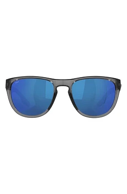 Costa Del Mar Irie 55mm Mirrored Pilot Sunglasses in Blue at Nordstrom