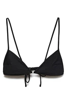 MANGO Shimmer Triangle Bikini Top at Nordstrom,