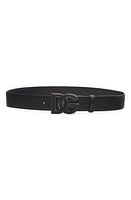 Dolce & Gabbana DG Logo Buckle Leather Belt at Nordstrom,