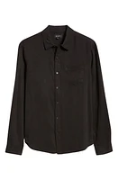 AG Aiden Solid Lyocell Button-Up Shirt at Nordstrom,