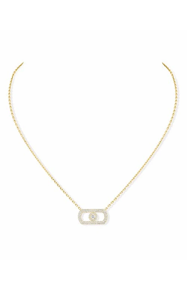 Messika So Move Diamond Pavé 18K Gold Pendant Necklace in Yellow Gold at Nordstrom