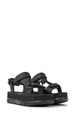 Camper Oruga Up Sport Sandal Black/Black at Nordstrom,