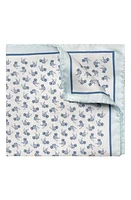 Eton Jellyfish Print Silk Pocket Square in Light Pastel Blue at Nordstrom