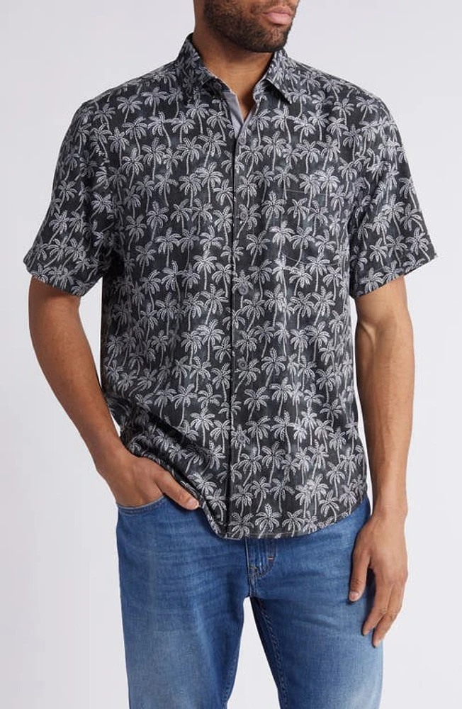 Tommy Bahama Paradise Palms Short Sleeve Performance Button-Up Shirt at Nordstrom,