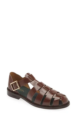 VINNY'S Fisherman Sandal Dark Brown at Nordstrom,