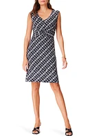 NIC+ZOE Midnight Shibori Sleeveless Dress Black Multi at Nordstrom