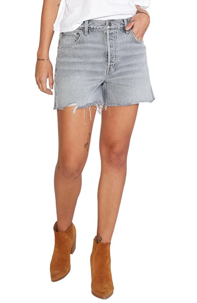 ÉTICA Haven Relaxed Cutoff Denim Shorts in Moonstone at Nordstrom, Size 28