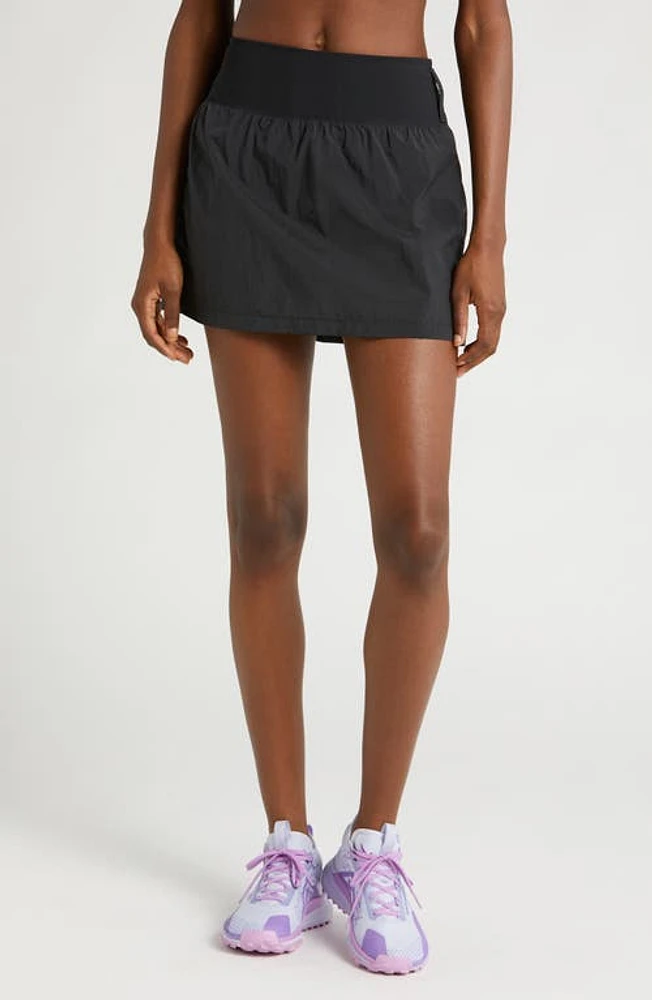 Nike Trail Repel Running Skort Black/Black/Dk Smoke Grey at Nordstrom,