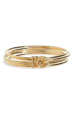 Dolce & Gabbana Logo Bangle Bracelet in Oro at Nordstrom