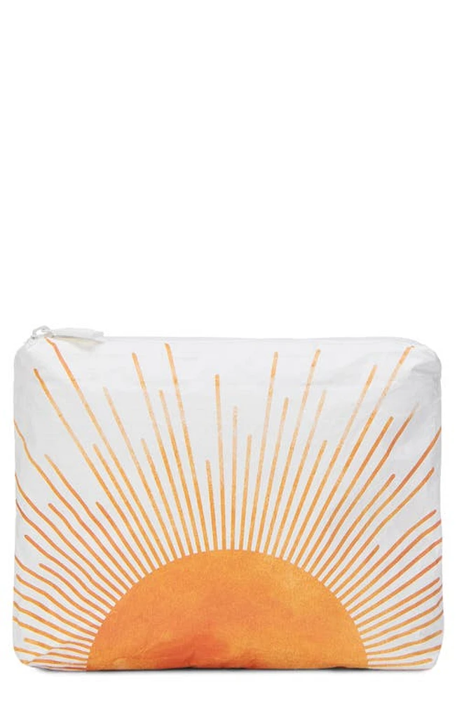 Aloha Collection Small Water Resistant Tyvek Zip Pouch in Sunrise Splash at Nordstrom