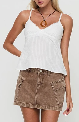 Princess Polly Lunya Cotton Camisole White at Nordstrom,