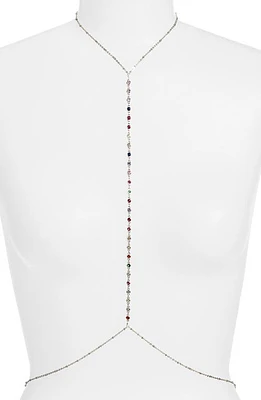 VIDAKUSH Rainbow Station Body Chain in Multi/Silver at Nordstrom