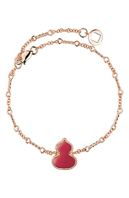 Qeelin Wulu Agate Station Bracelet in Rose Gold at Nordstrom, Size 7