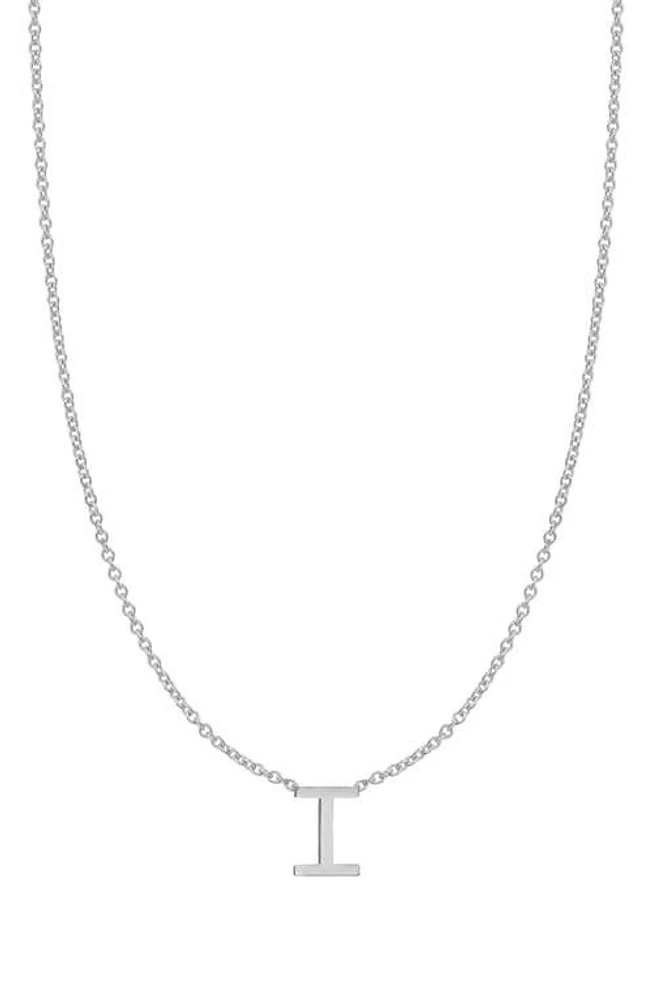 BYCHARI Initial Pendant Necklace in 14K Gold-I at Nordstrom