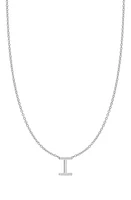 BYCHARI Initial Pendant Necklace in 14K Gold-I at Nordstrom