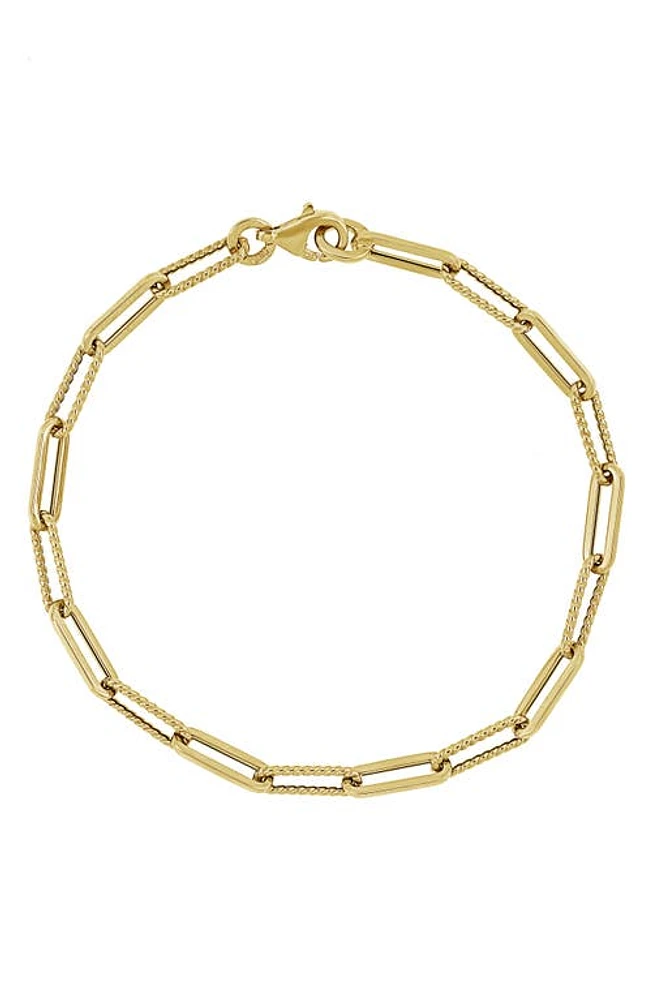 Bony Levy 14K Gold Alternative Link Bracelet in 14K Yellow Gold at Nordstrom, Size 7