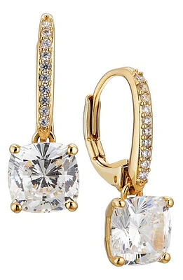 Nadri Modern Luv Cubic Zirconia Drop Earrings in Gold at Nordstrom