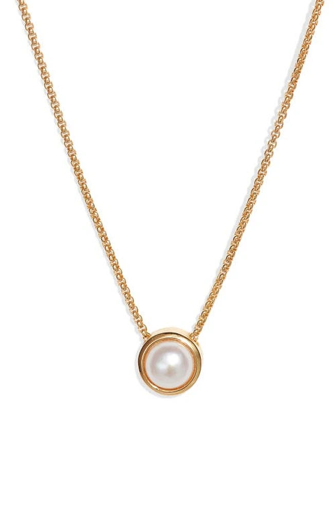 Dean Davidson Signature Midi Knockout Freshwater Pearl Pendant Necklace in Pearl/Gold at Nordstrom