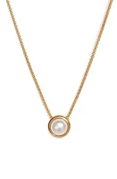 Dean Davidson Signature Midi Knockout Freshwater Pearl Pendant Necklace in Pearl/Gold at Nordstrom