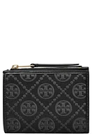 Tory Burch T Monogram Jacquard Bifold Wallet in Black at Nordstrom