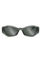 'DiorSignature B1U 55mm Butterfly Sunglasses in Grey/Other /Smoke Mirror at Nordstrom