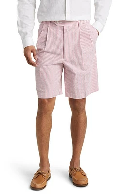 Berle Seersucker Shorts Red at Nordstrom