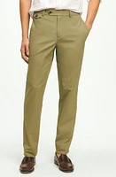 Brooks Brothers Stretch Supima Cotton Poplin Chinos Vetiver at Nordstrom, X